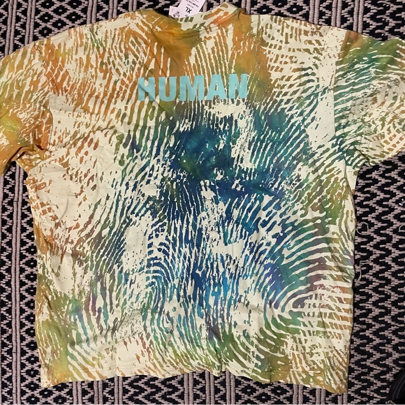 Adidas X Pharrell MM Green and Blue Short Sleeve Tee Mens XL NWT - Picture 3 of 3